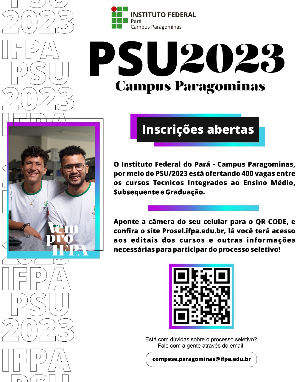 PSU/2023 - Inscrições Abertas